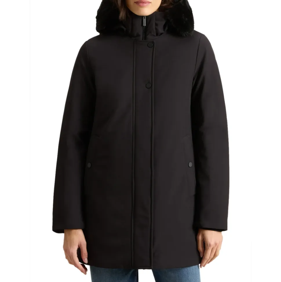 Manteau Parka en Duvet Noir
