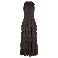 Marli Solid Chiffon Dress