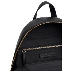 Metallic Logo Pebble Grain Backpack