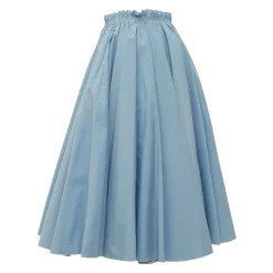 Midi A-line Skirt