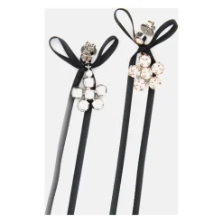 Mini Daisy Drop Bow Earrings