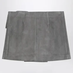 Mini-jupe avec grosse ceinture à boucle