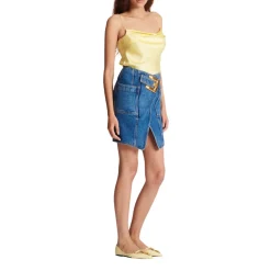 Mini-jupe en jean avec ceinture