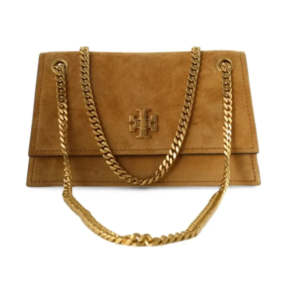 Mini Kira Turnlock Suede Shoulder Bag