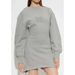 Mini-robe en jersey de coton chiné