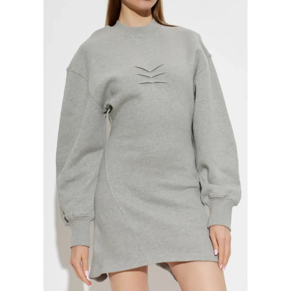Mini-robe en jersey de coton chiné