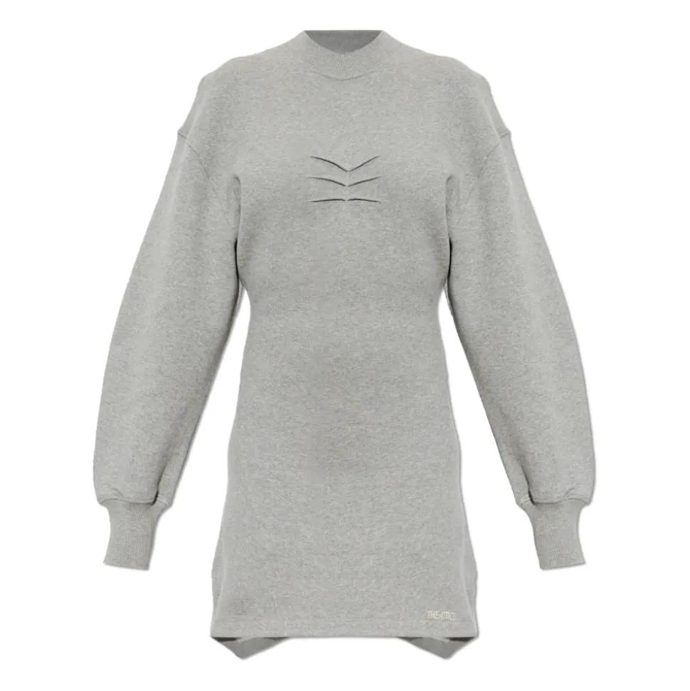 Mini-robe en jersey de coton chiné
