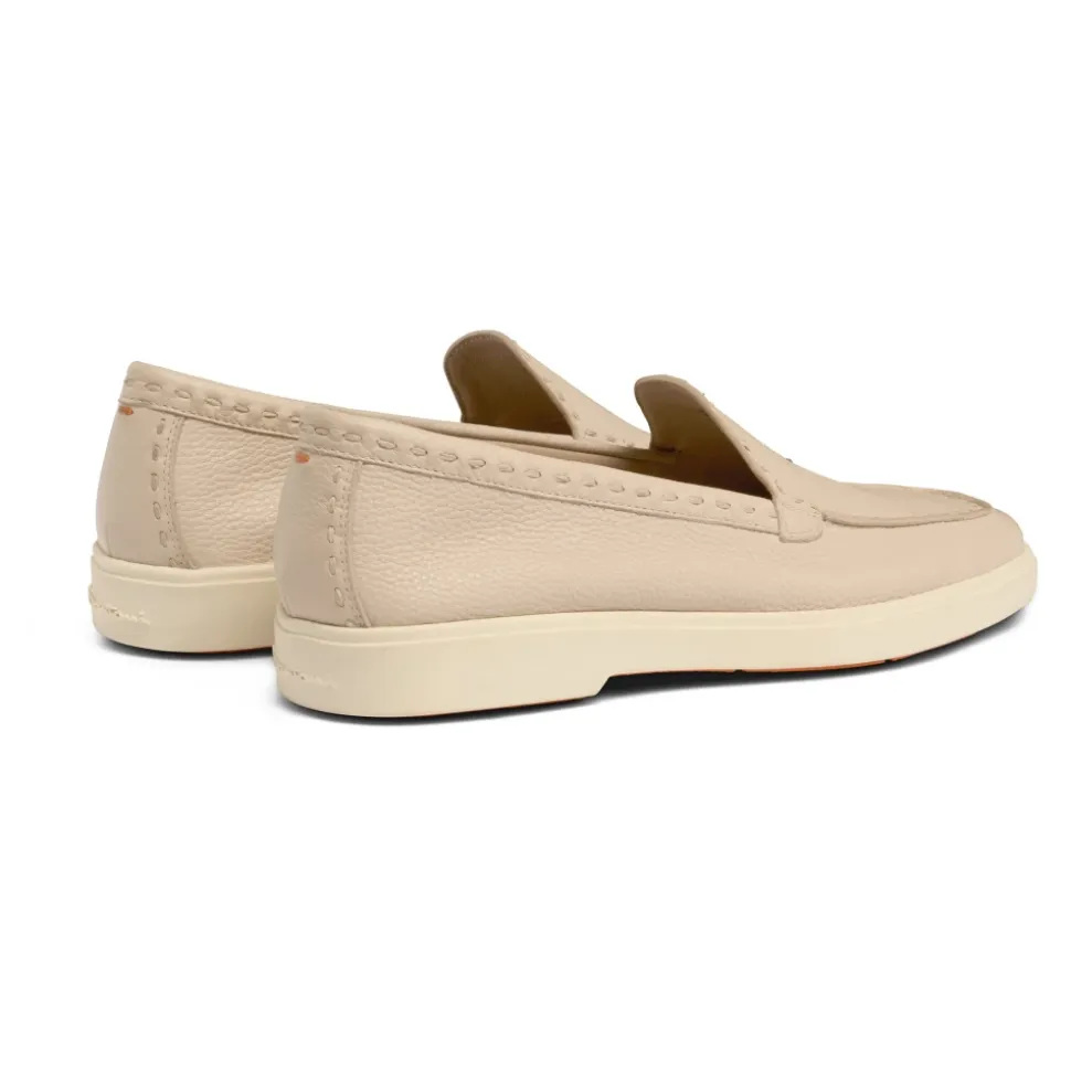 Mocassin en cuir foulonné