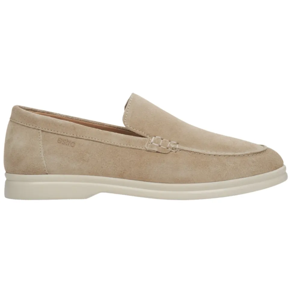 Mocassins en Velours Naturel Beige Sable pour Femmes ER00113365