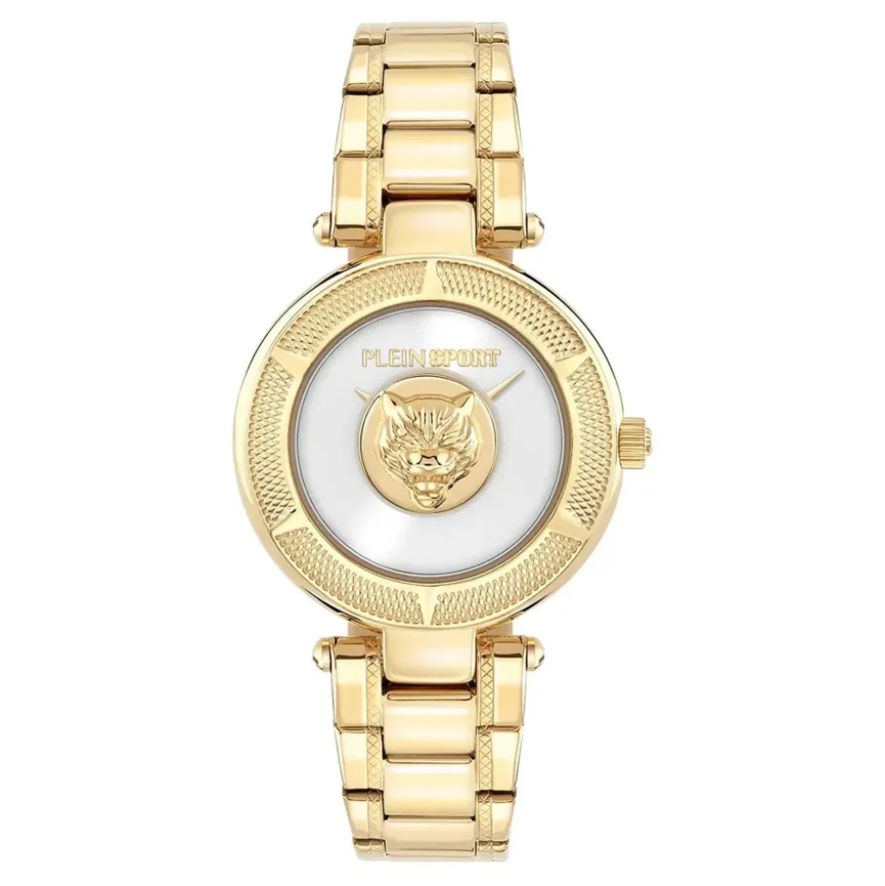 Montre analogique avec tête de tigre 3D