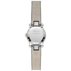 Montre Happy Sport Quartz avec Cadran Vert et Diamants Flottants