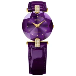 Montre Quartz avec Boîtier Sertie de Pierres