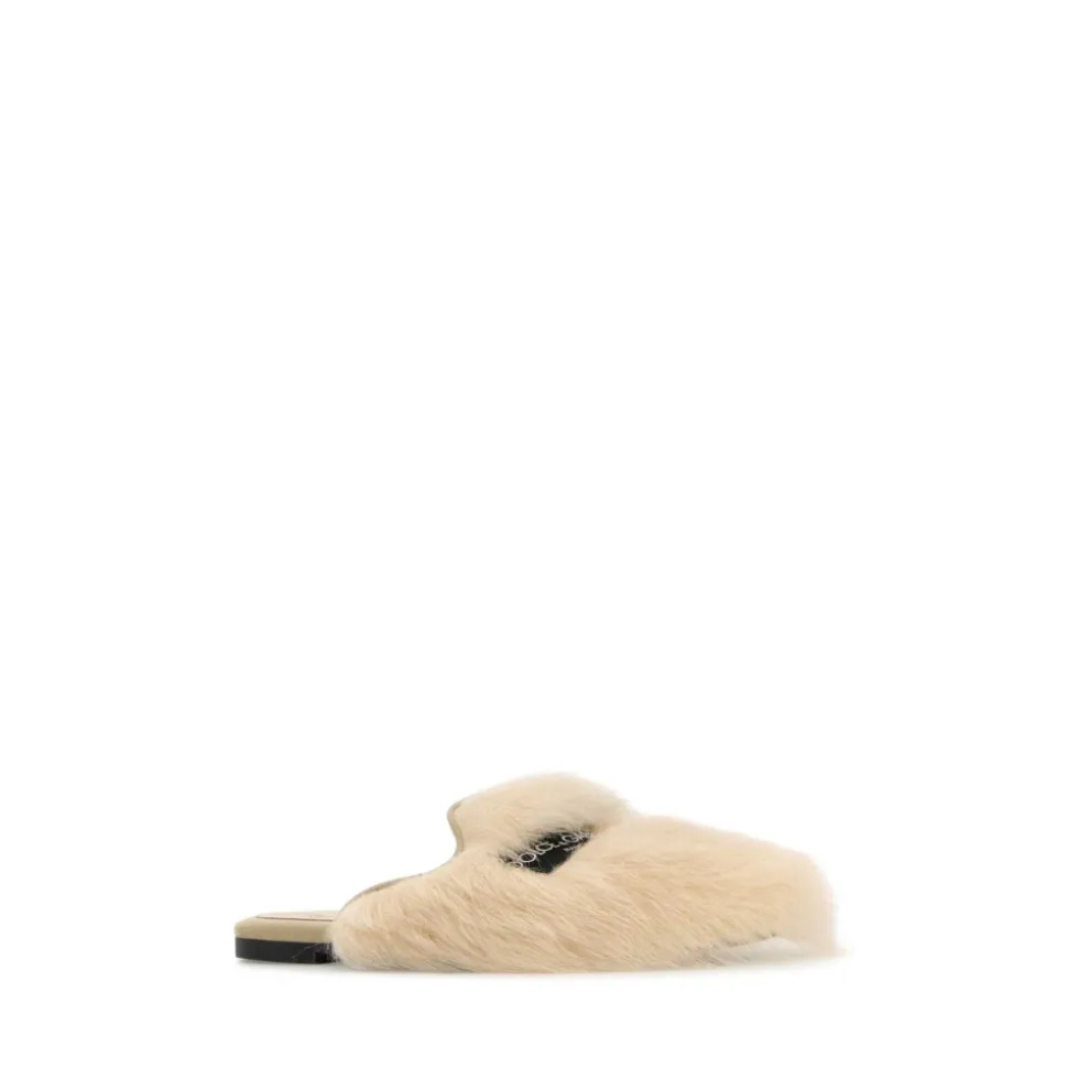 Mules en Daim et Shearling