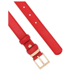 Narrow Textured Leather Belt