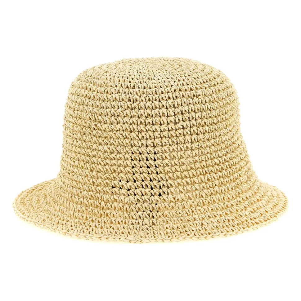Pablo Crochet Straw Cloche Hat