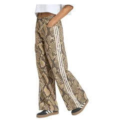 Pantalon ample en denim imprimé serpent