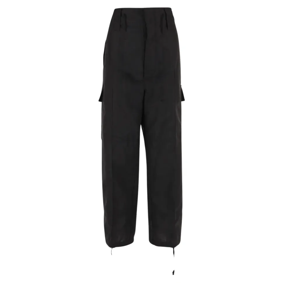 Pantalon ample en lin mélangé