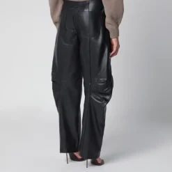 Pantalon Cargo en Cuir
