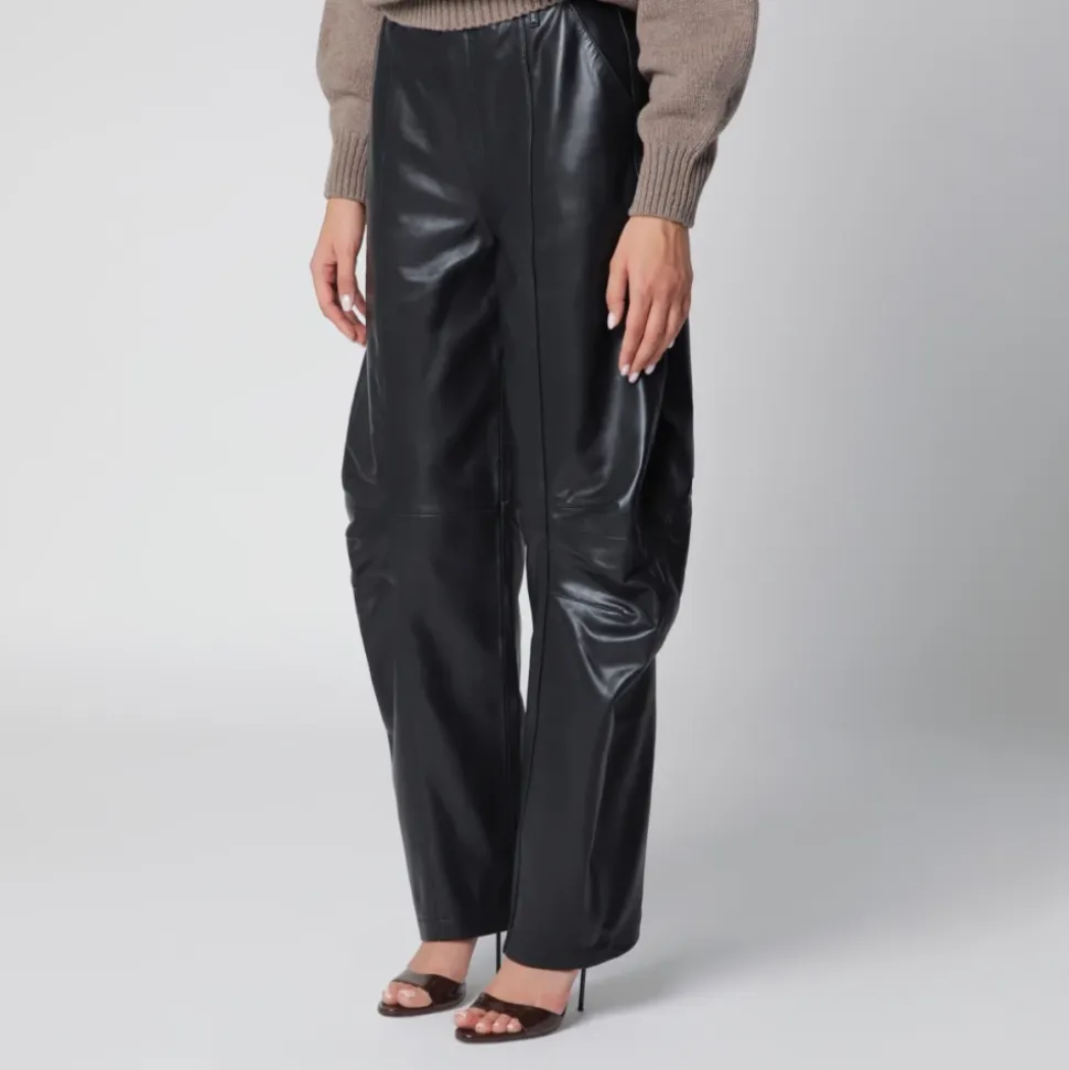 Pantalon Cargo en Cuir