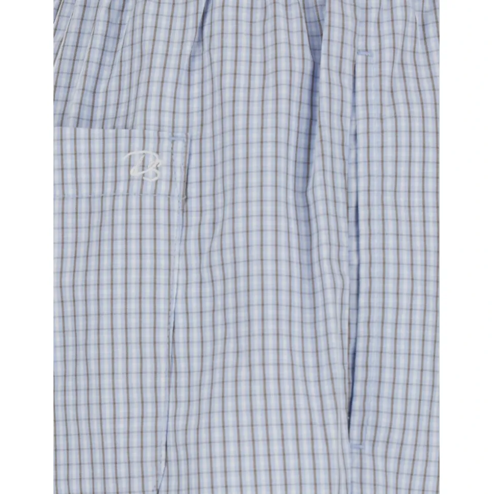 Pantalon de Pyjama à Carreaux Cordon de Serrage