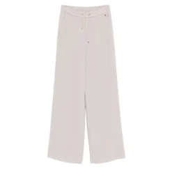 Pantalon Fluide Jambe Large avec Cordon de Serrage