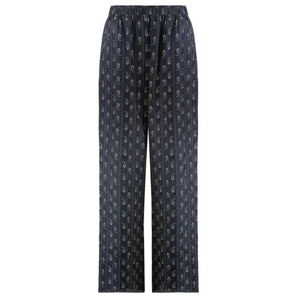 Pantalon jacquard coupe droite
