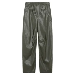 Pantalon large en cuir