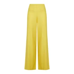 Pantalon large en tissu luxueux