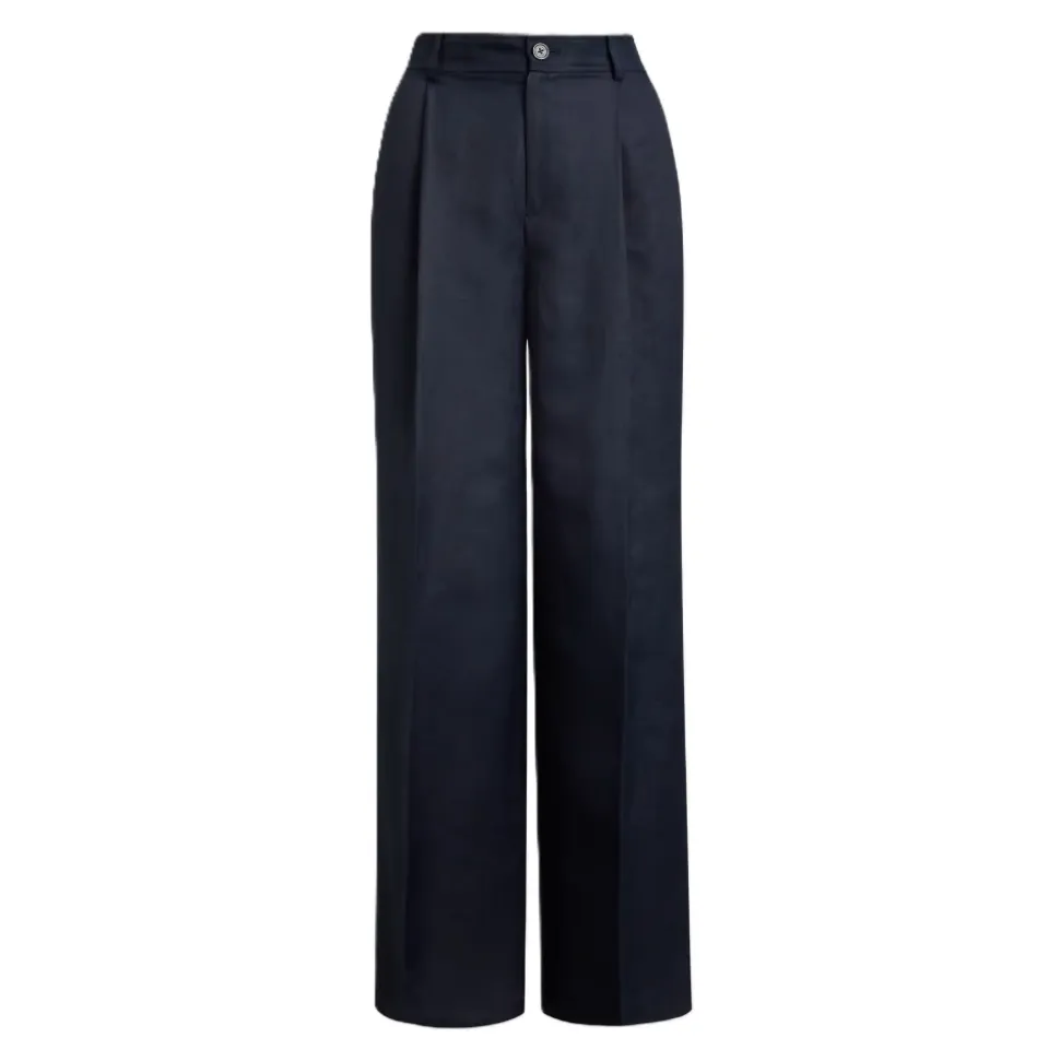Pantalon large tissé