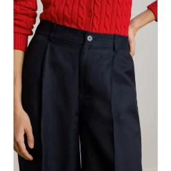 Pantalon large tissé