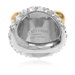 Piercing Brass and Rhinestone Ring