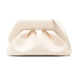 Pochette à bandoulière en simili cuir blanc