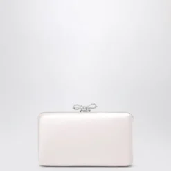 Pochette en satin avec en cristal