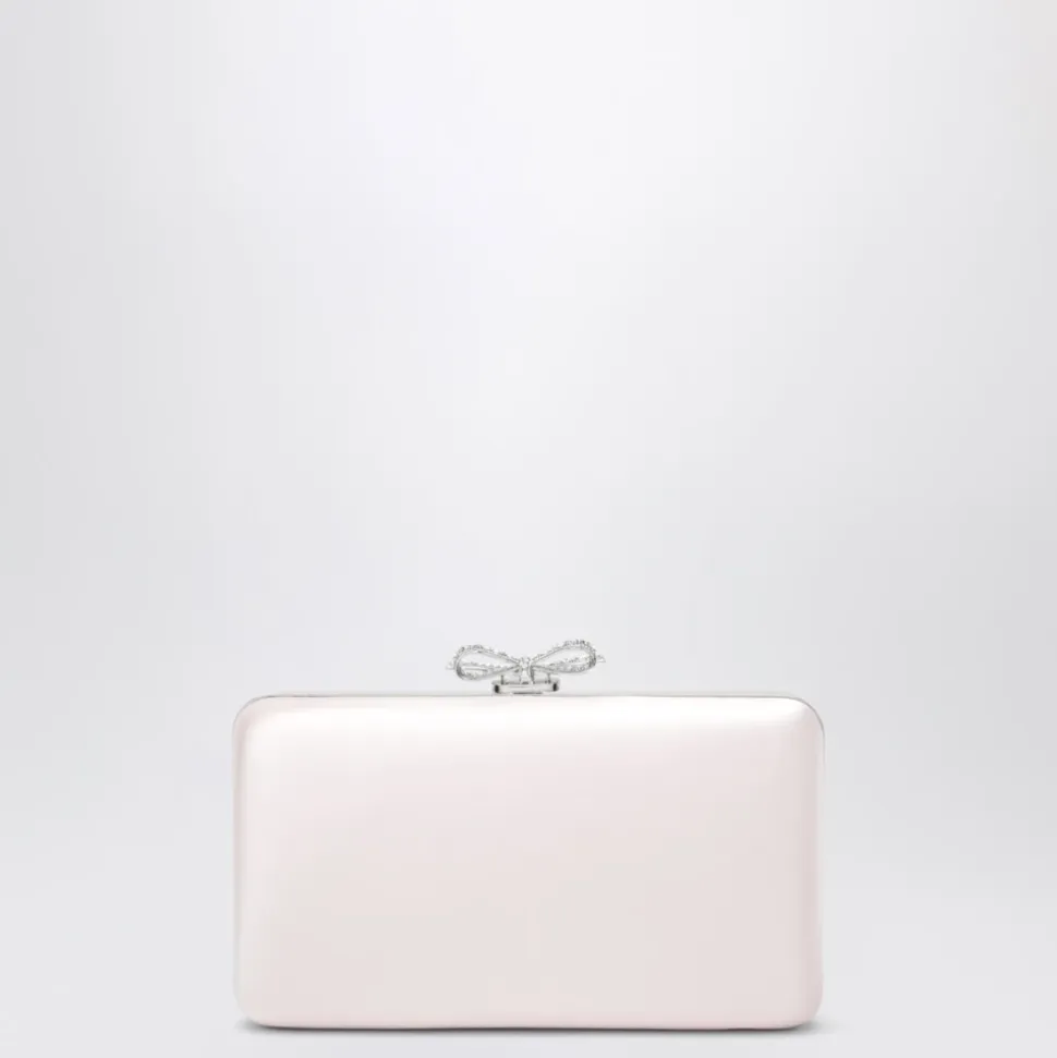 Pochette en satin avec en cristal