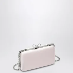 Pochette en satin avec en cristal