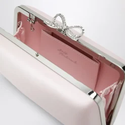 Pochette en satin avec en cristal