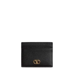 Porte-cartes à fermeture éclair Vlogo noir