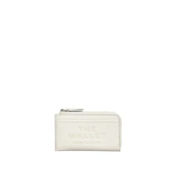 Portefeuille compact en cuir zippé