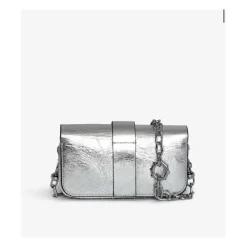 Portefeuille Kate en Cuir Métallisé avec Chaîne