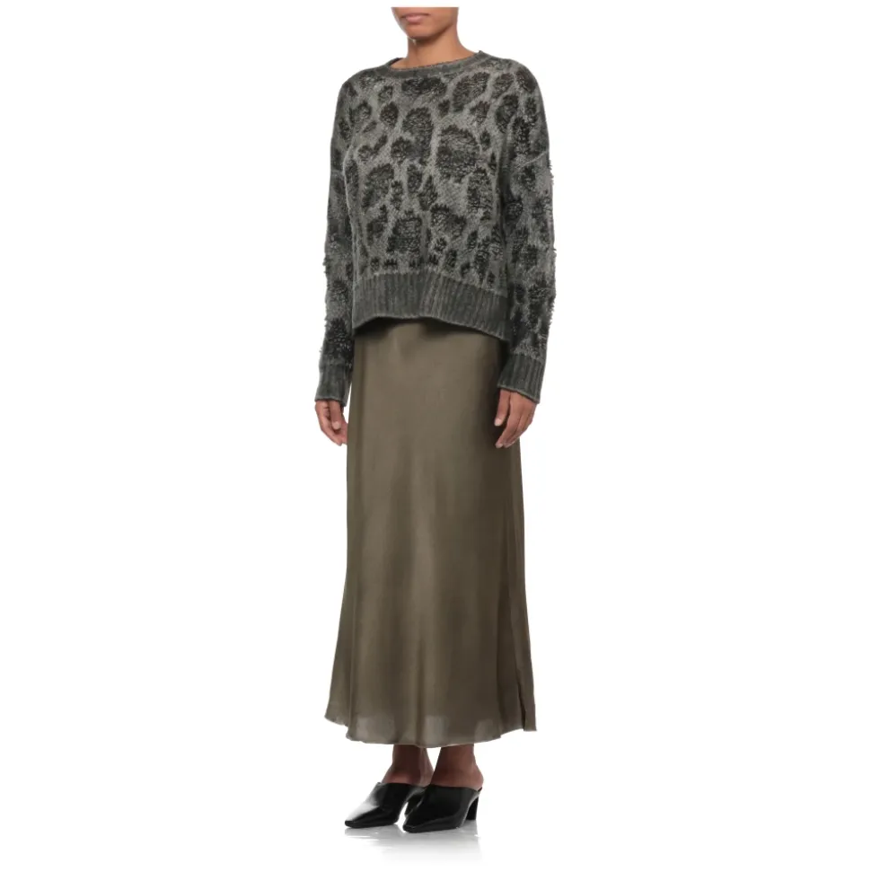 Pull col rond en jersey