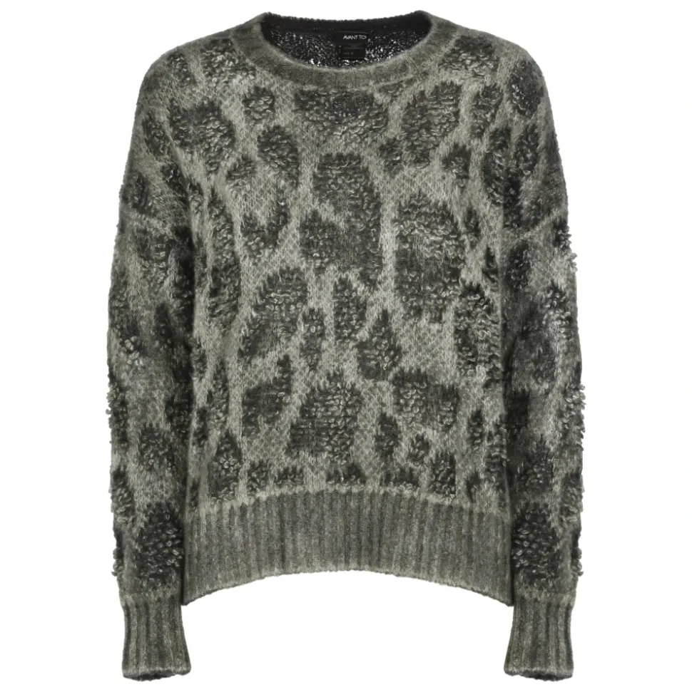 Pull col rond en jersey