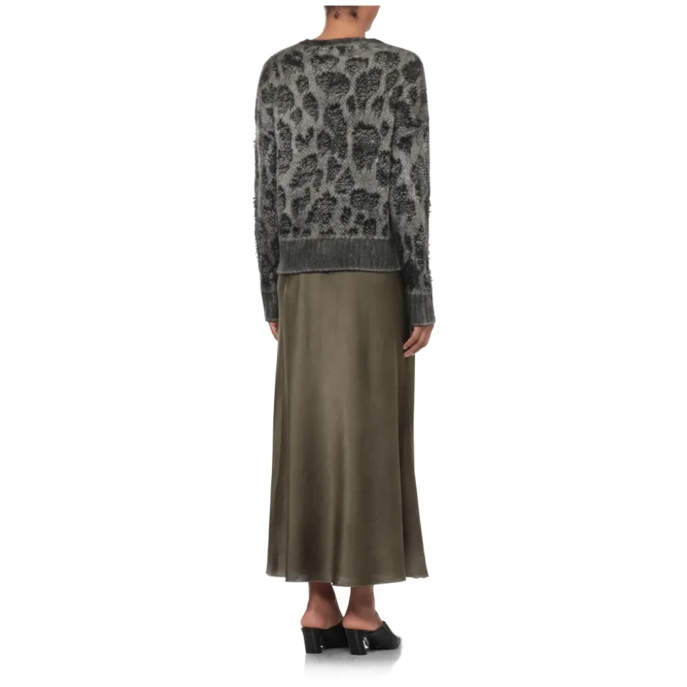 Pull col rond en jersey