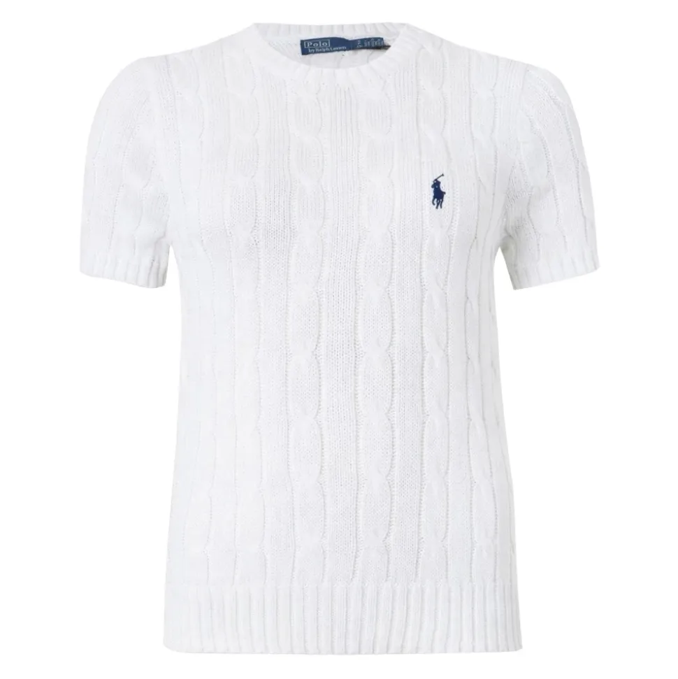 Pull Col Rond en Tricot Torsadé