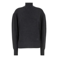 Pull Col Roulé Côtelé