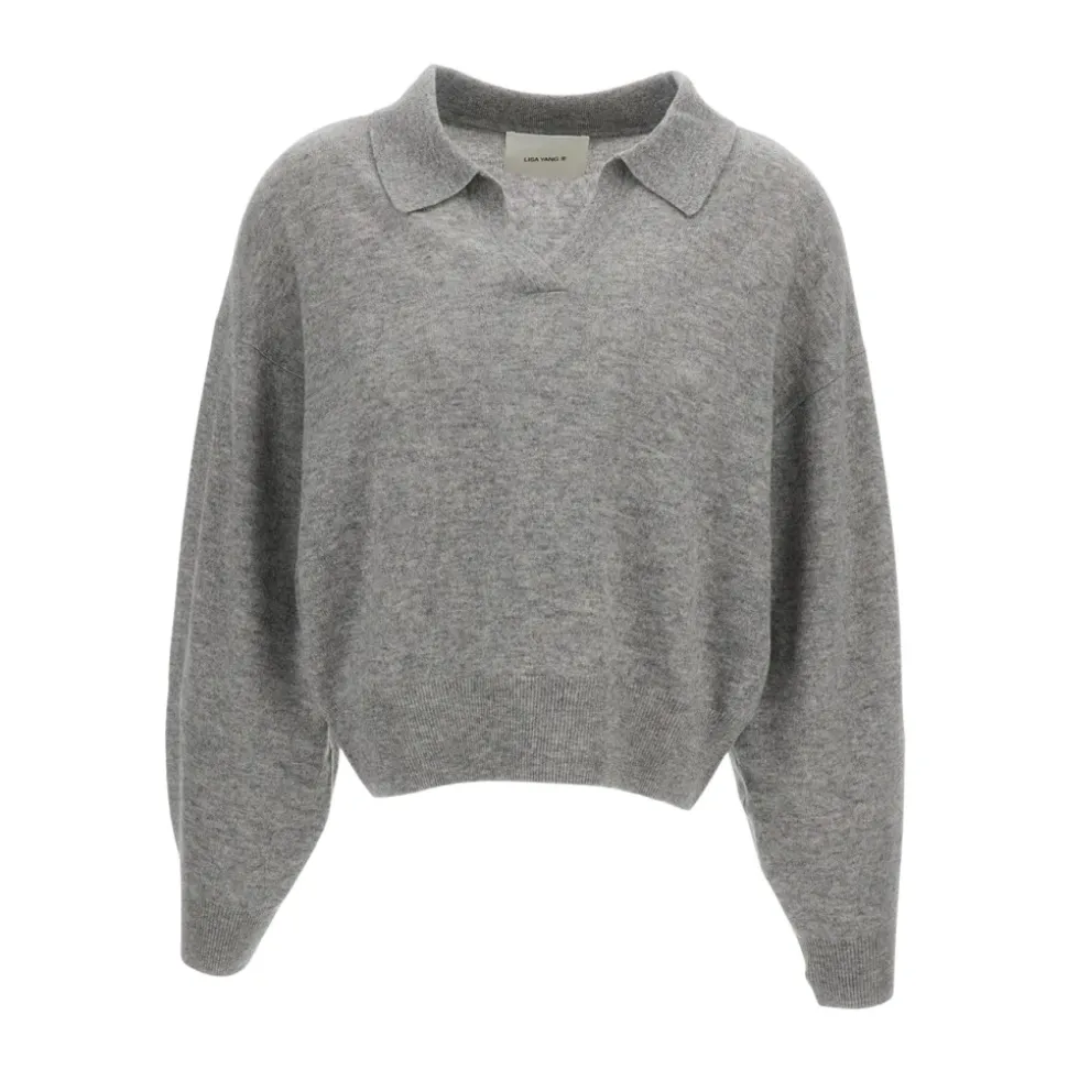 Pull en cachemire à col polo