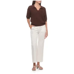 Pull en coton à col en V