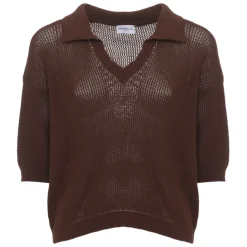 Pull en coton à col en V