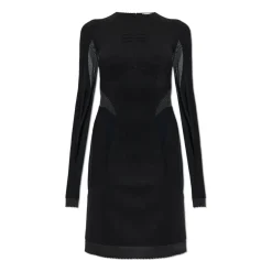 Robe ajustée avec empiècements transparents