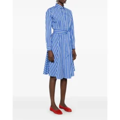 Robe Chemise Bleu Clair avec Ceinture