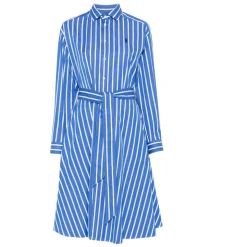 Robe Chemise Bleu Clair avec Ceinture